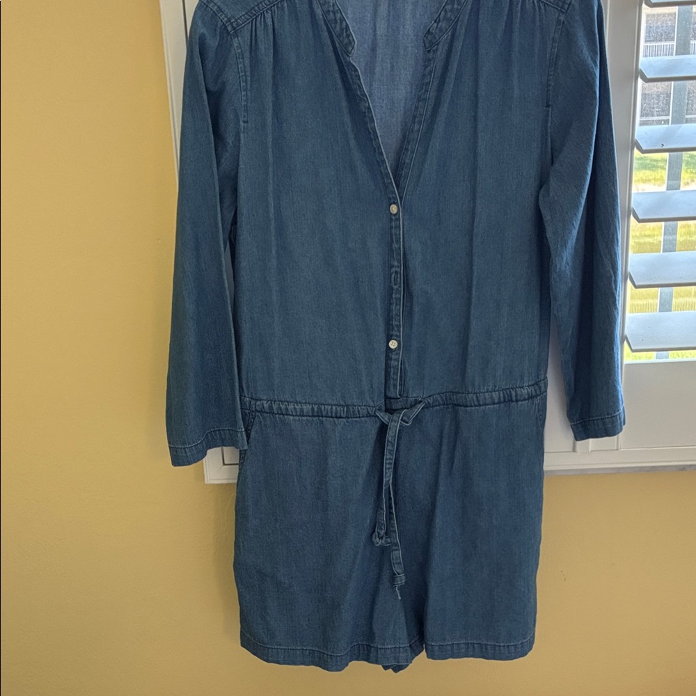 J. Crew Denim Blue Jumpsuit Romper
